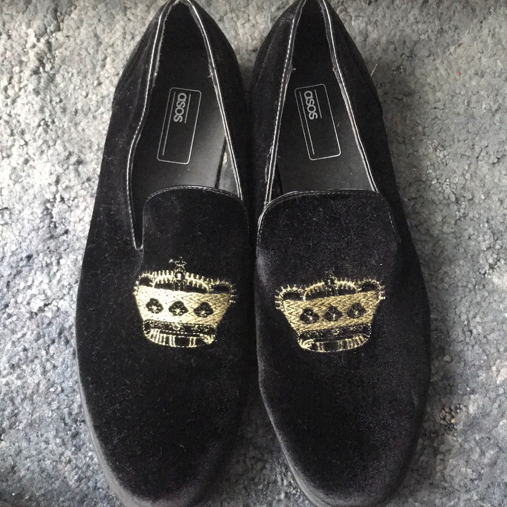 ASOS Black suade loafers